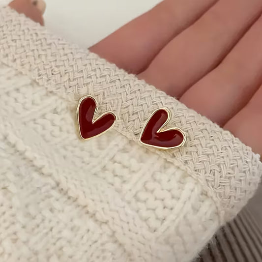 Choose You | Red Heart Studs