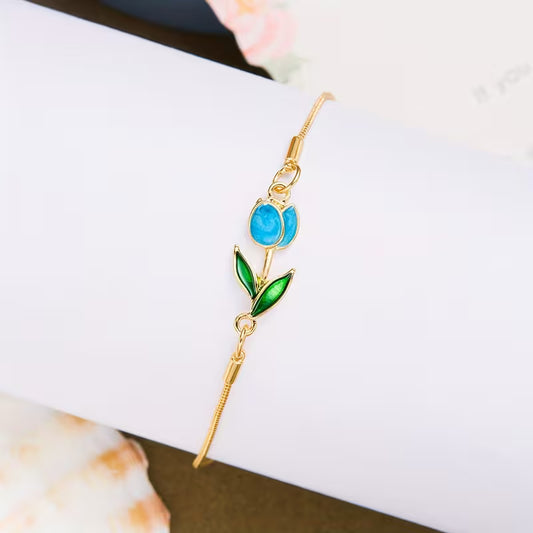 Bloom For You | Tulip Charm Bracelet