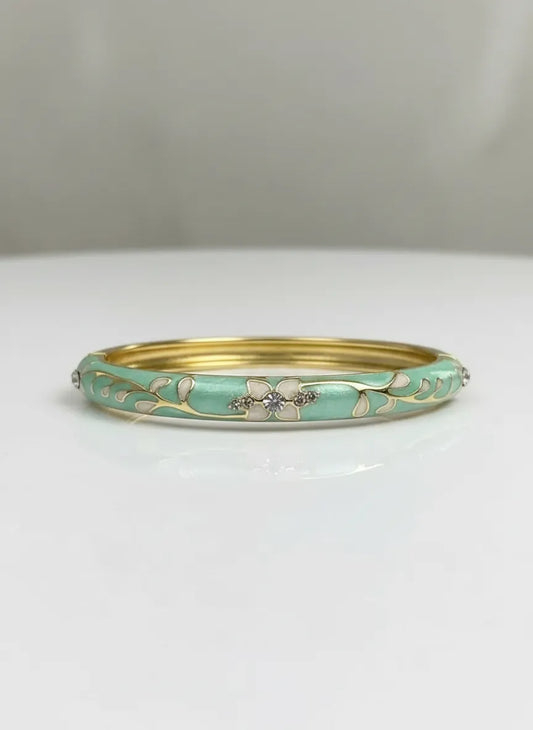 QUIET STRENGTH | Mint Floral Bangle