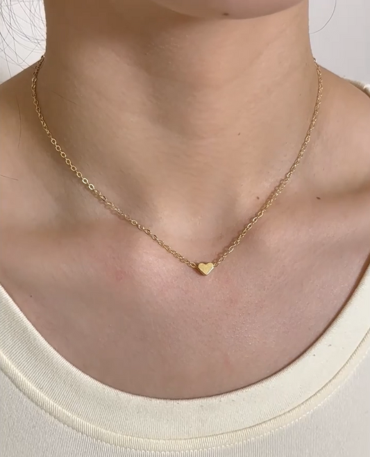 Keep Your Heart | Minimal Heart Pendant Necklace