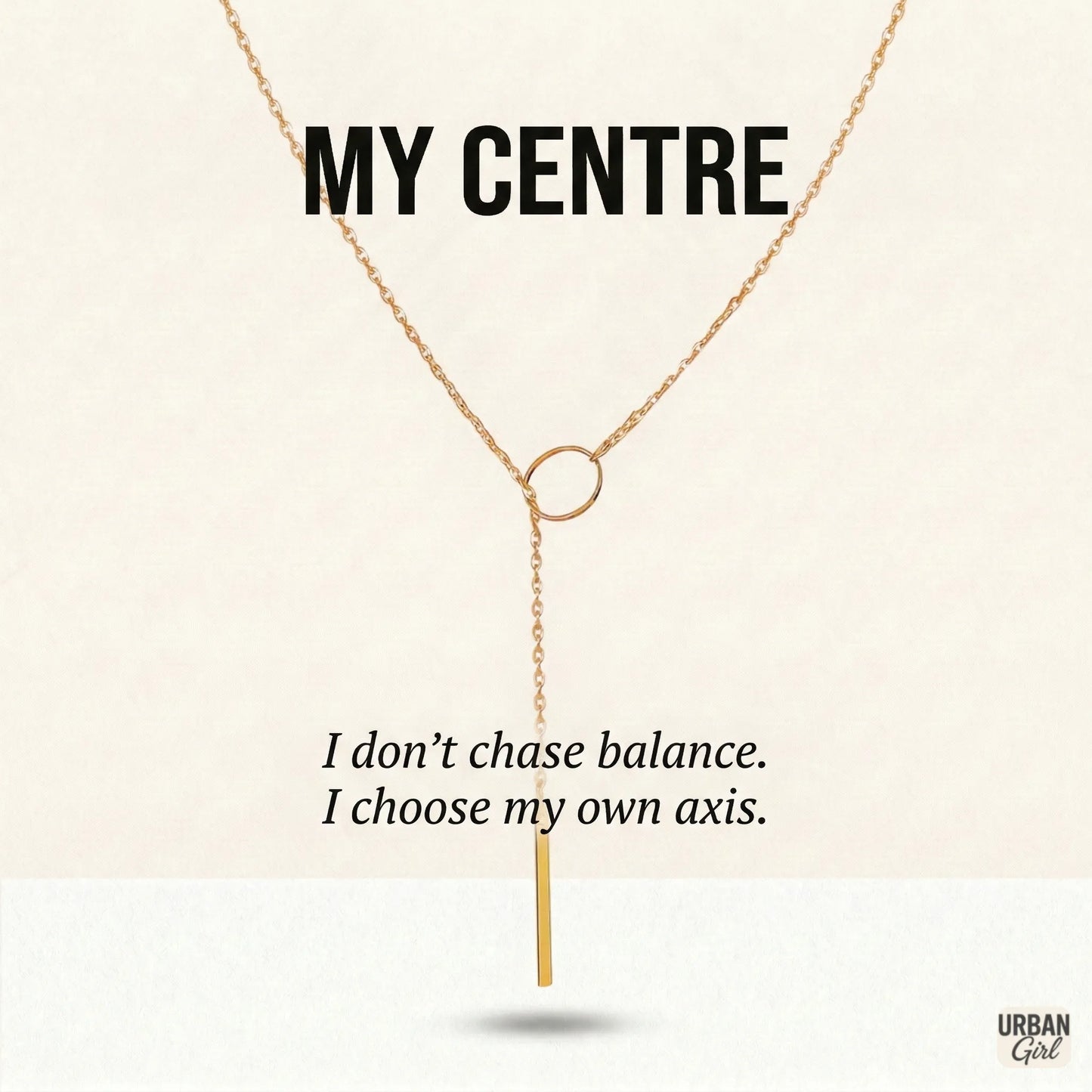 My Centre | Circle Drop Pendant Necklace