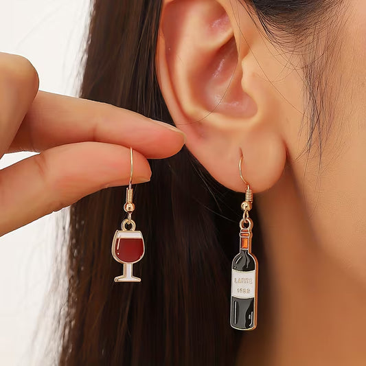 After Hours | Wine Bottle Mismatch Earrings
