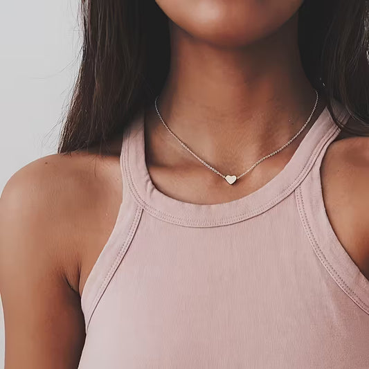 Keep Your Heart | Minimal Heart Pendant Necklace