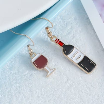After Hours | Wine Bottle Mismatch Earrings