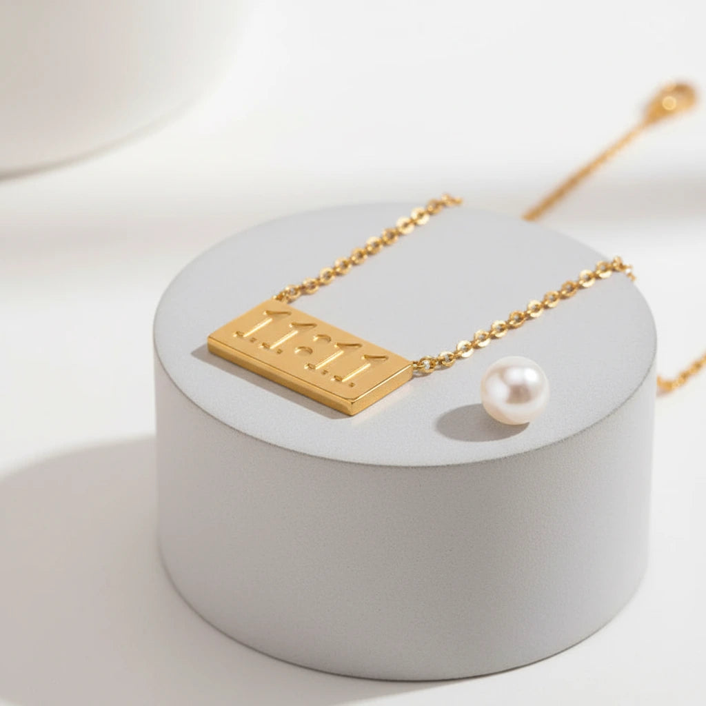 11:11 Moment Necklace — Side Angle