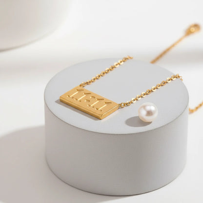 11:11 Moment Necklace — Side Angle