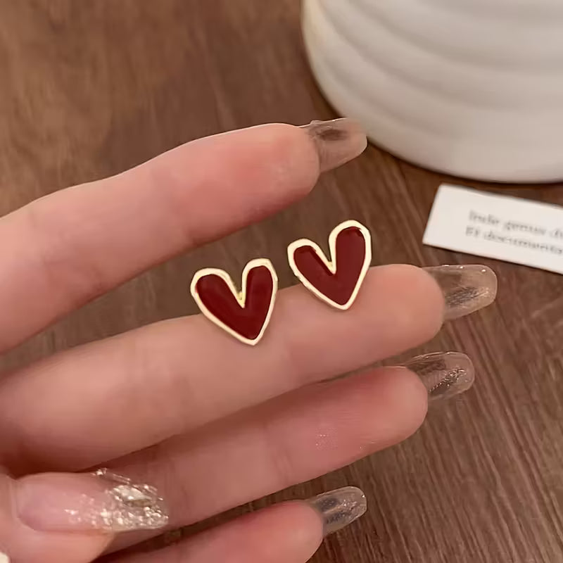 Choose You | Red Heart Studs