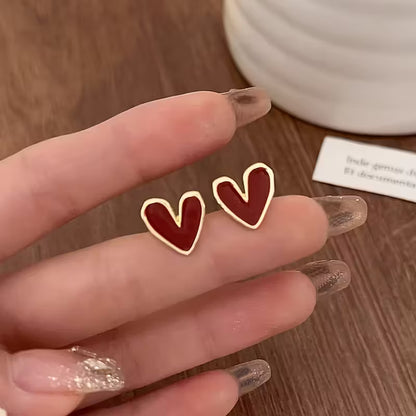 Choose You | Red Heart Studs
