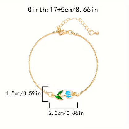 Bloom For You | Tulip Charm Bracelet