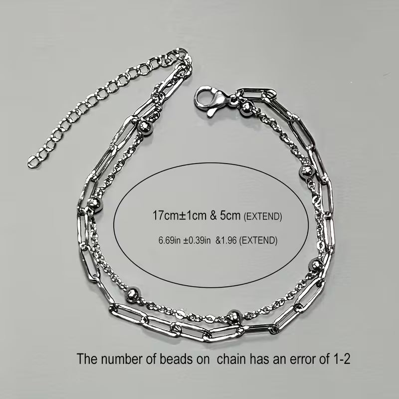 Set The Tone | Dual Chain Link Bracelet