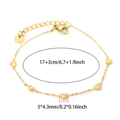 Love, On Repeat | Double Heart Chain Bracelet