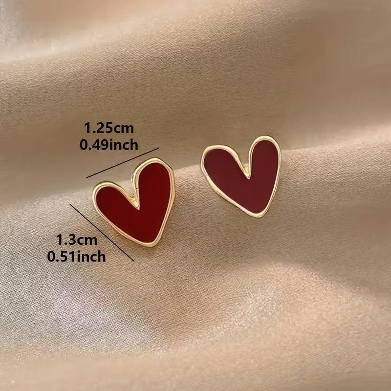 Choose You | Red Heart Studs