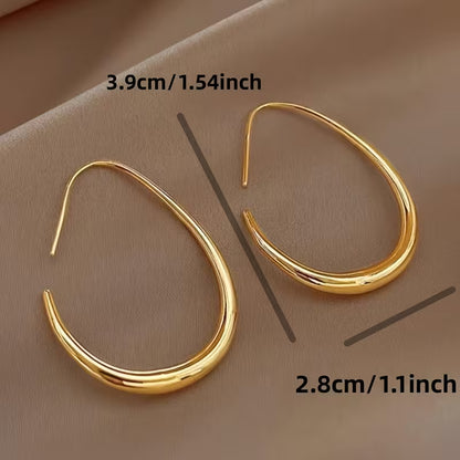 Untamed Curve | Open Teardrop Hoops