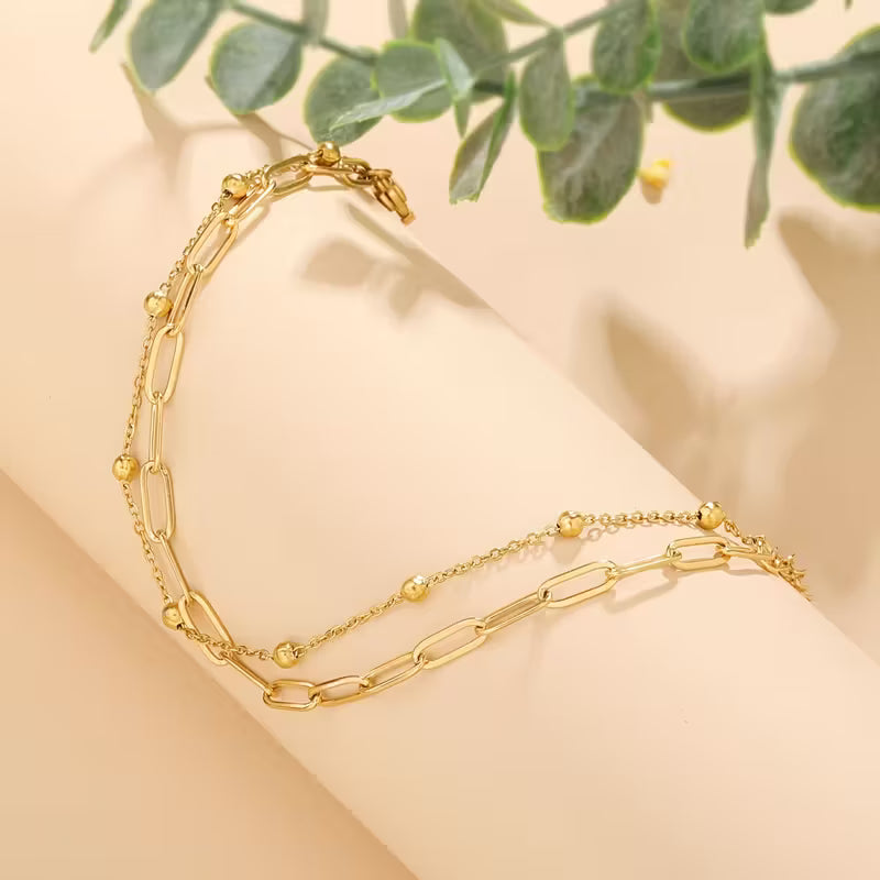 Set The Tone | Dual Chain Link Bracelet