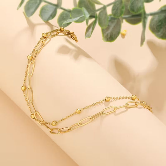 Set The Tone | Dual Chain Link Bracelet