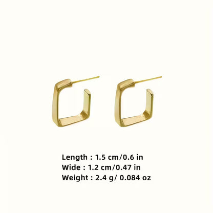 Sharp Choice | Geometric Gold Huggies