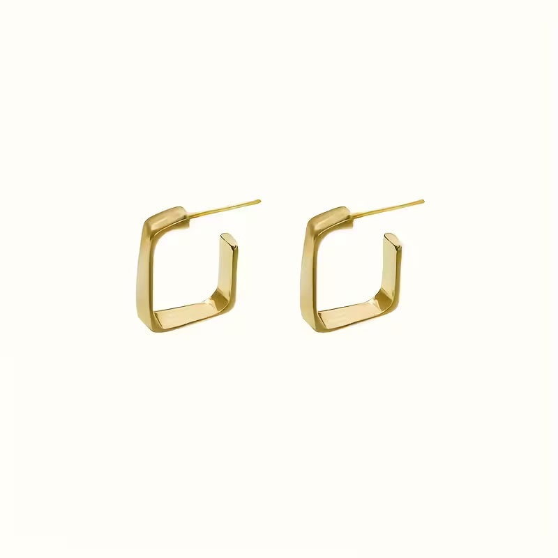 Sharp Choice | Geometric Gold Huggies