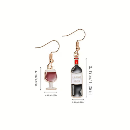 After Hours | Wine Bottle Mismatch Earrings