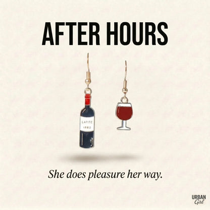 After Hours | Wine Bottle Mismatch Earrings