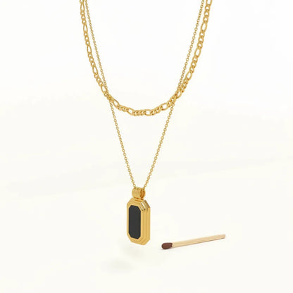 UNYIELDING GRACE | Black Onyx Layered Necklace
