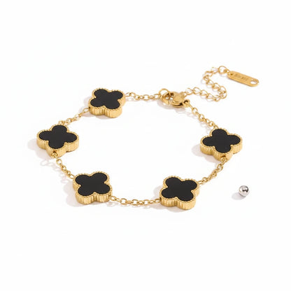 Black Clover Bracelet — Side Angle