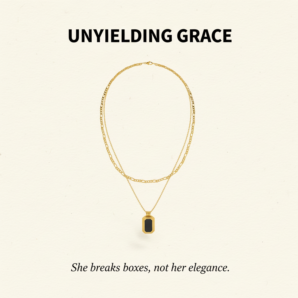 UNYIELDING GRACE | Black Onyx Layered Necklace