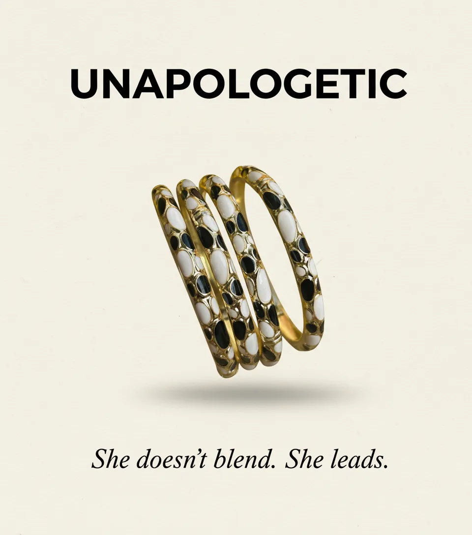 UNAPOLOGETIC | Contrast Enamel Bangles
