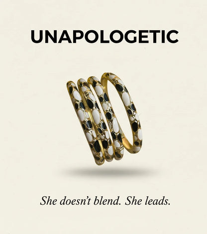 UNAPOLOGETIC | Contrast Enamel Bangles
