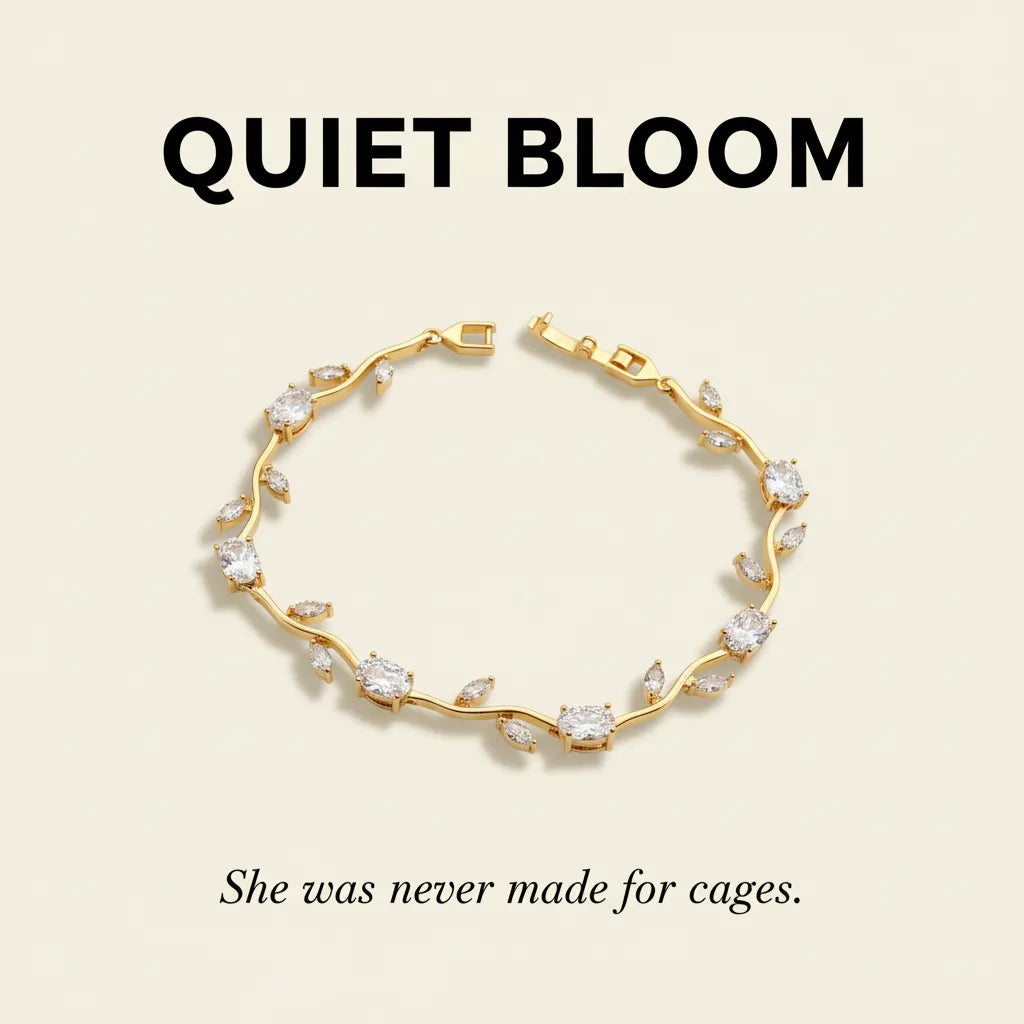 QUIET BLOOM | Crystal Vine Bracelet