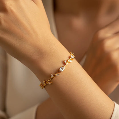 QUIET BLOOM | Crystal Vine Bracelet
