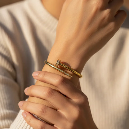 Own Your Edge | Diamond Nail Bangle