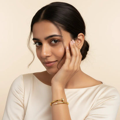 Own Your Edge | Diamond Nail Bangle