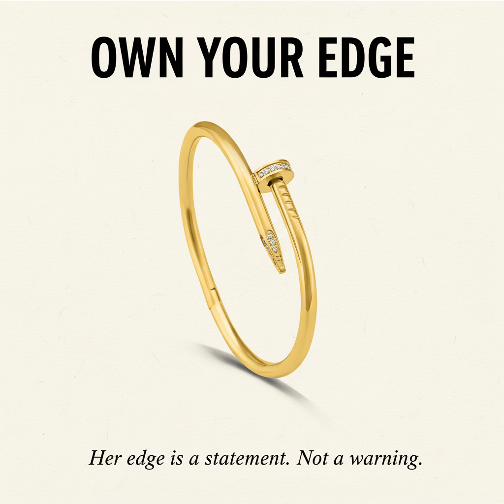 Own Your Edge | Diamond Nail Bangle