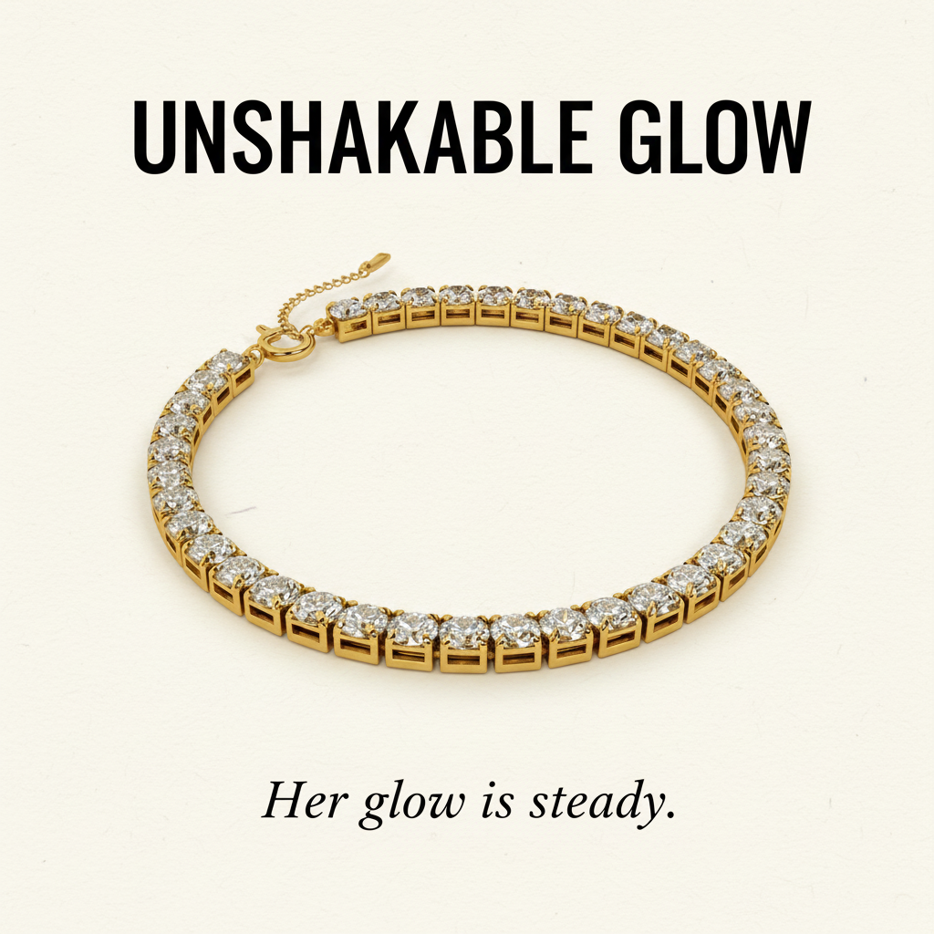 Unshakable Glow | Diamond Tennis Bracelet