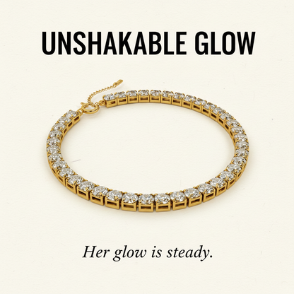 Unshakable Glow | Diamond Tennis Bracelet