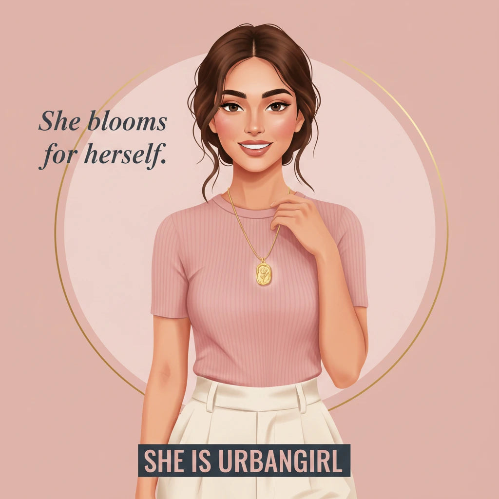 Embossed Rose Necklace — Illustrated Muse
