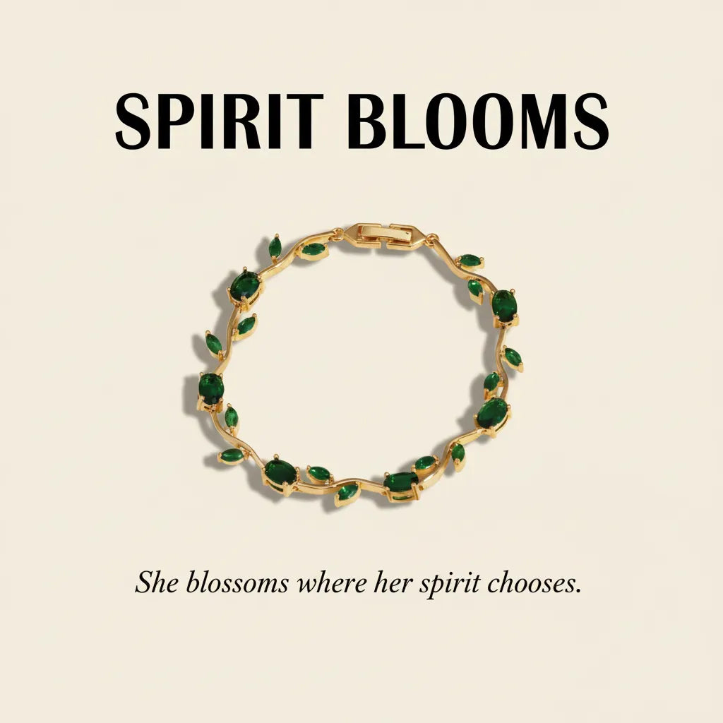 SPIRIT BLOOMS | Emerald Vine Bracelet