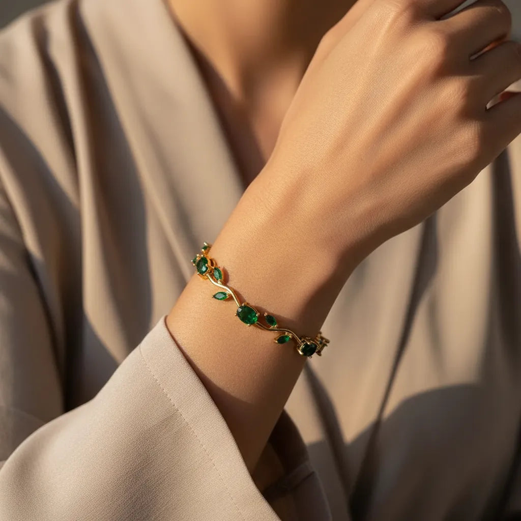 SPIRIT BLOOMS | Emerald Vine Bracelet