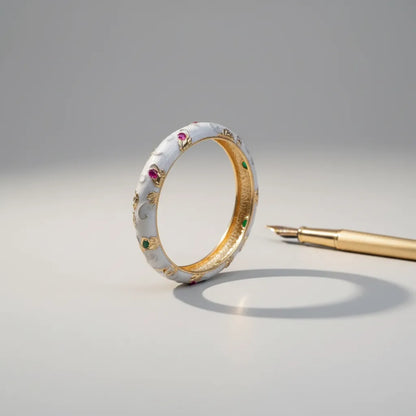 Gentle Heart | Floral Meenakari Bangle