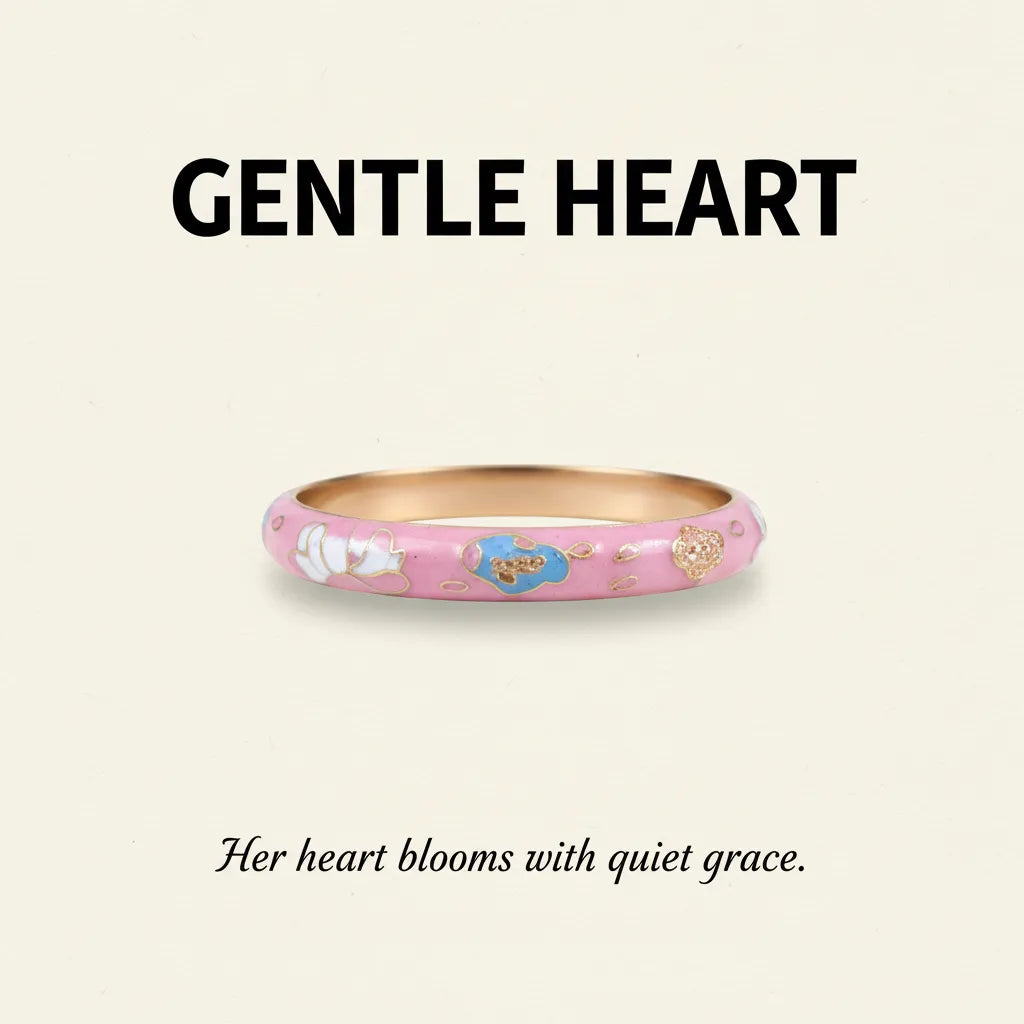 Gentle Heart | Floral Meenakari Bangle