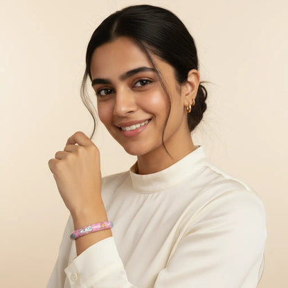 Gentle Heart | Floral Meenakari Bangle