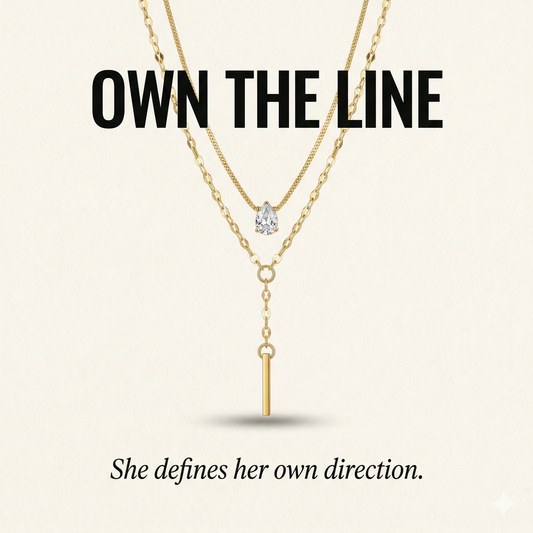 Rhinestone Multi-Layered Pendant Necklace