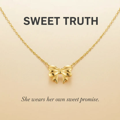 Gold Bow Necklace — Signature Card V2
