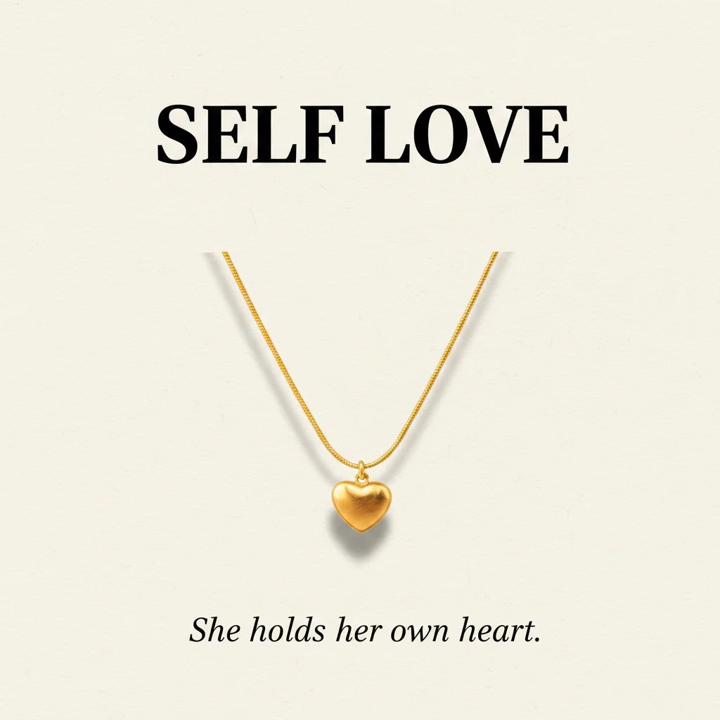Gold Heart Pendant — Signature Card