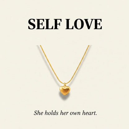 Gold Heart Pendant — Signature Card