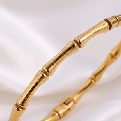 Golden Bamboo Bracelet — Detail Zoom