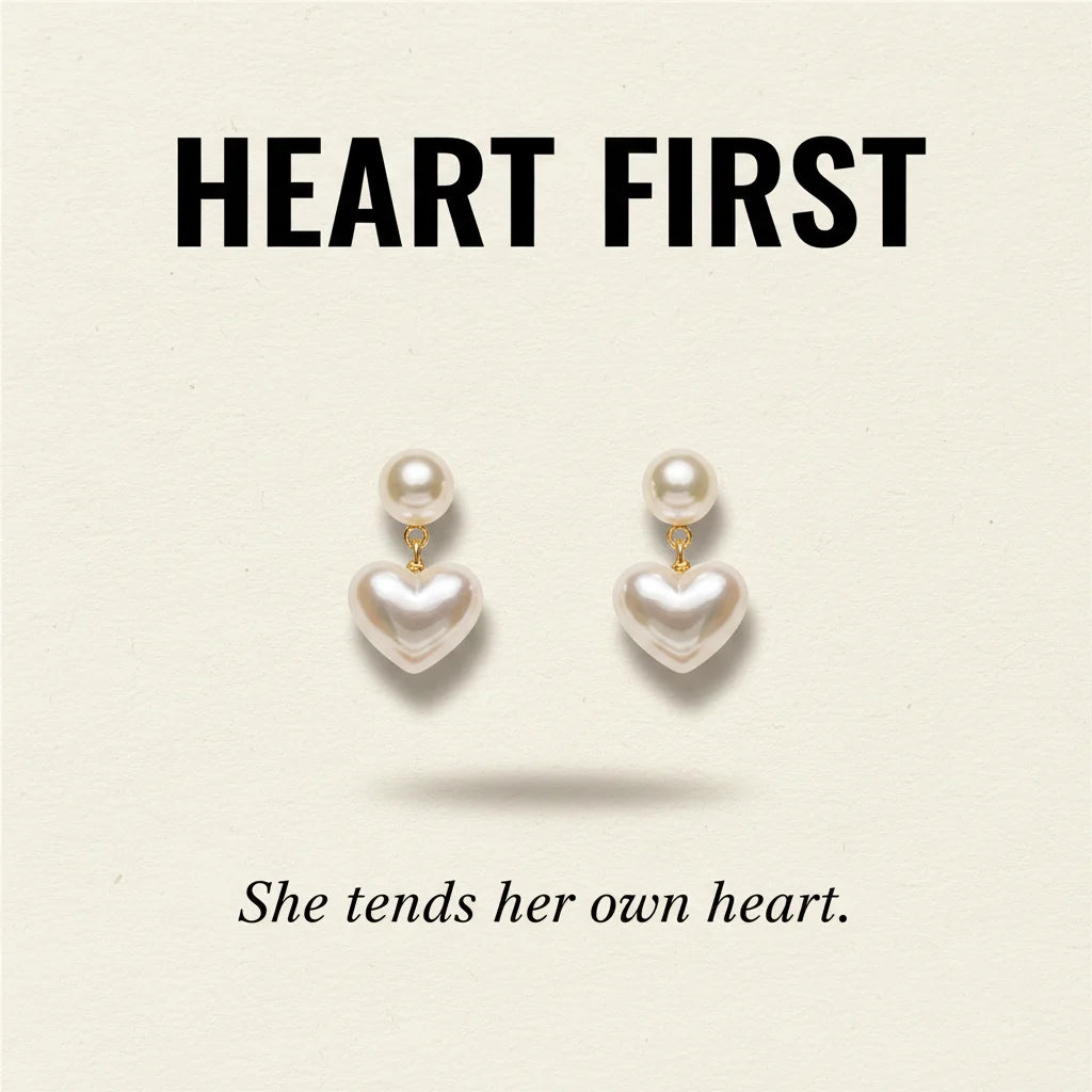 Heart Pearl Drops — Signature Card