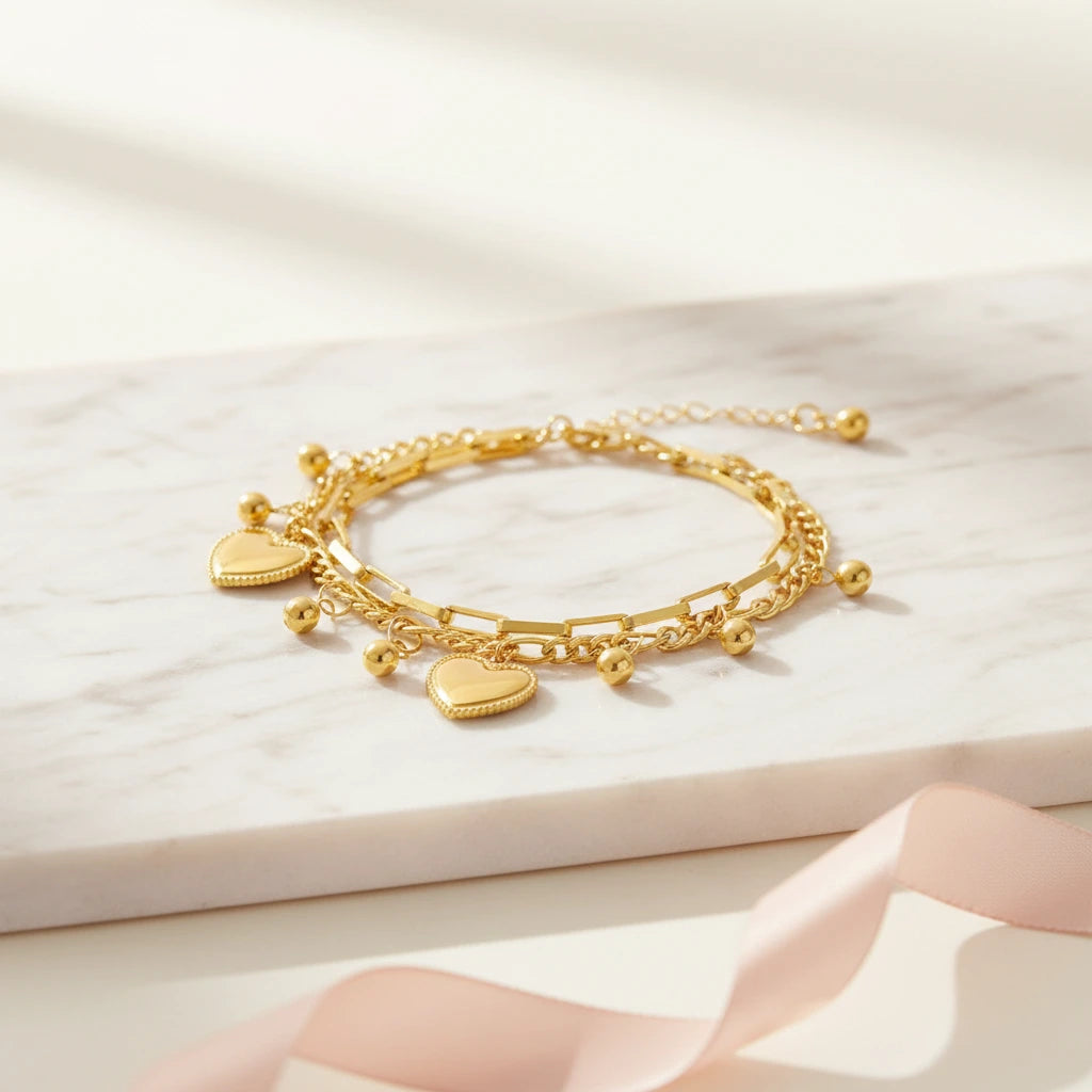 Own Heart | Golden Heart Bracelet