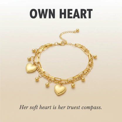 Own Heart | Golden Heart Bracelet