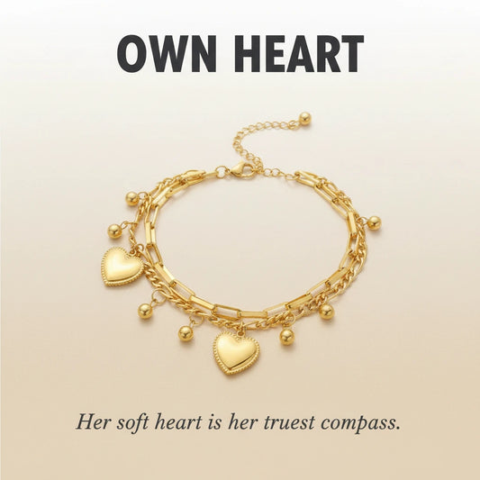 Own Heart | Golden Heart Bracelet